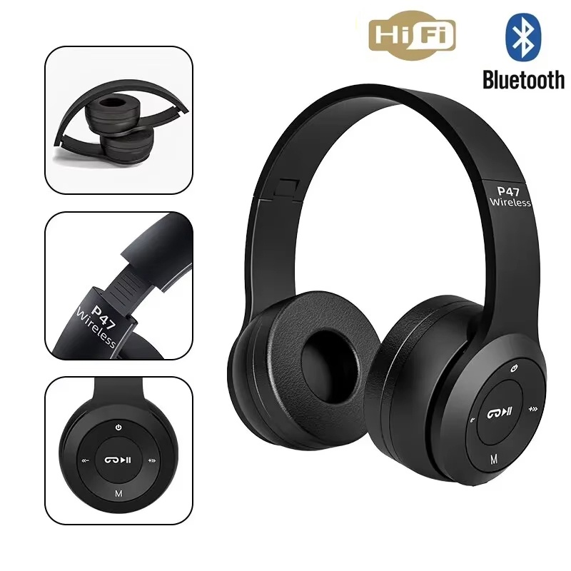 Bluetooth Headset On Ear - HIFI 스테레오 이어폰 블루투스 헤드셋 접이식