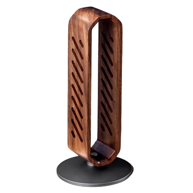 Headphone Stand Desk - FFYY-회전식 호두나무 헤드셋 홀더 스탠드 오버이어