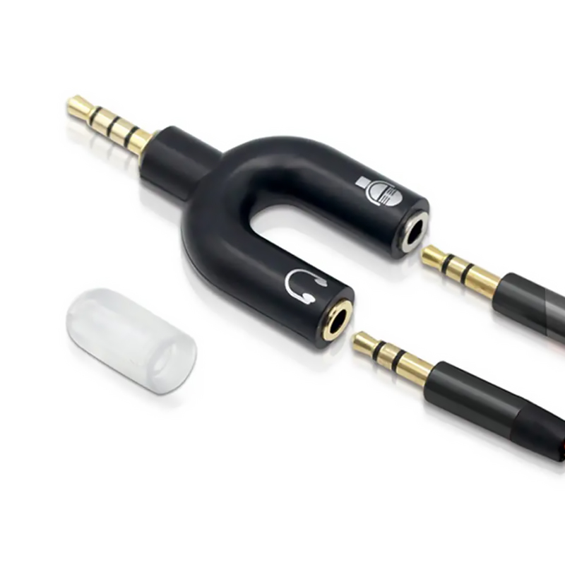 3.5mm 헤드폰 분배기 마이크 어댑터 U 자형 스테레 - Earphone Splitter Jack 리뷰 및 가격