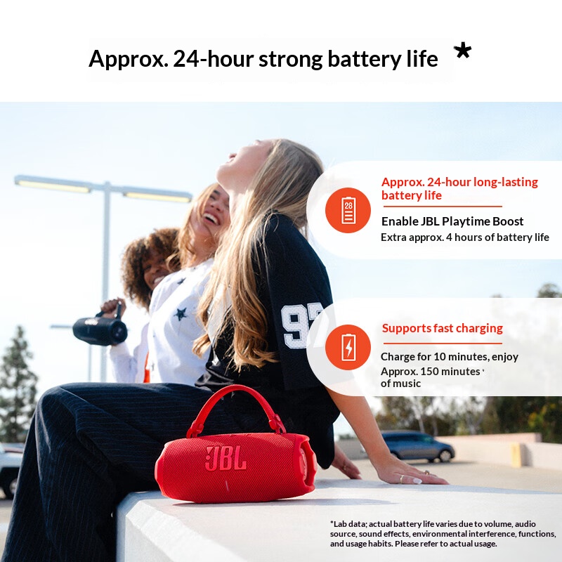 JBL CHARGE6 물놀이 장면, 야외에서 음악을 듣 - Anker Speaker Soundcore Boom 2 리뷰 및 가격