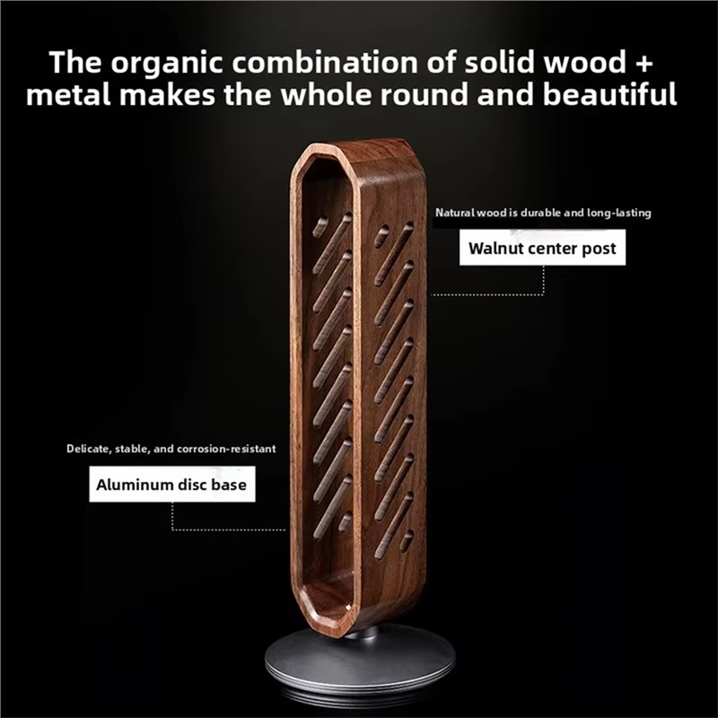 FFYY-회전식 호두나무 헤드셋 홀더 스탠드 오버이어  - Headphone Stand Desk 리뷰 및 가격